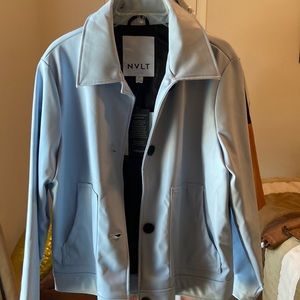 NVLT brand new Vegan jacket with tags , Size L in Blue Mist color